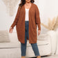 Open Front Cardigan With Pockets