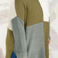 Color Block Round Neck Sweater