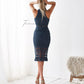 RIVERS MIDI DRESS - STEEL BLUE