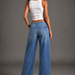 Silver Static Low Rise Jean- Medium Wash