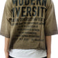 SIENNA S/N Jersey 3/4 Sleeve Crop Top Tee with Detachable Necklace