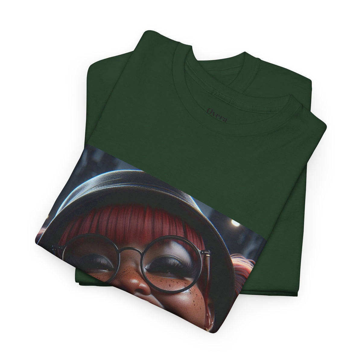 Graphic Tee — Smiling Afro Girl Portrait Shirt