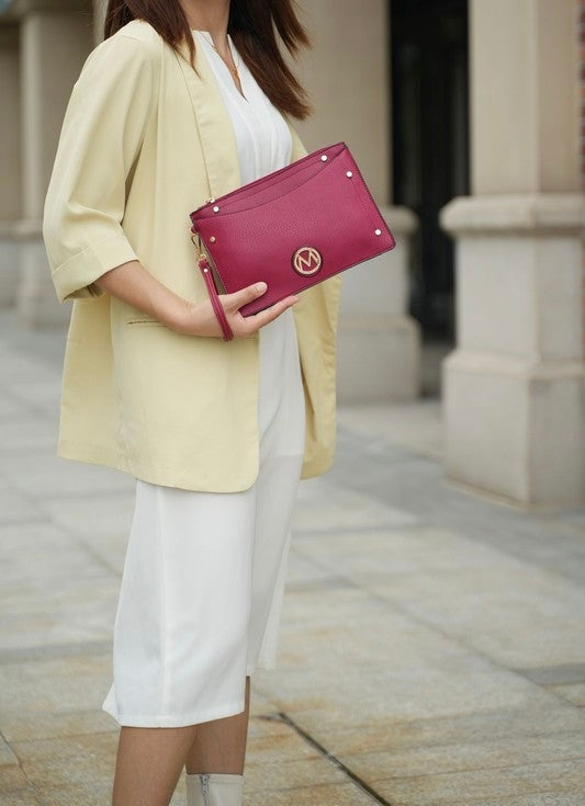 “Tenna” Satchel Bag with Wallet