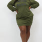 “Hot Girl Hoodies” Sweater Dress