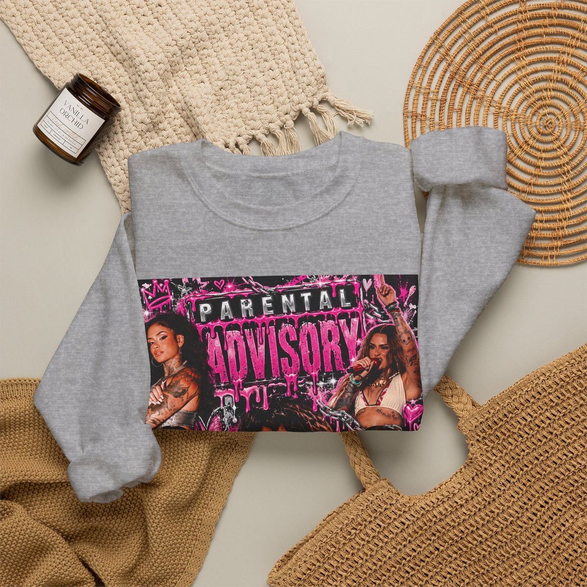 “Parental Advisory” Kehlani Crewneck Sweatshirt