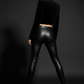 Friday I'm In Love Faux Leather Laser Cut Leggings