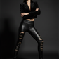 Friday I'm In Love Faux Leather Laser Cut Leggings