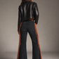 Texas Sun Bell Bottom Jean- Brown Fringe