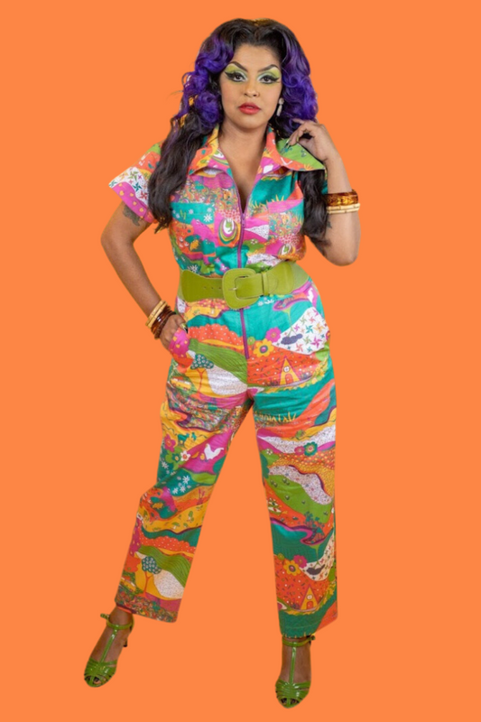 Luscious Landscape Jumpsuit in Radiant Emerald