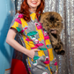 Cats in Space Jumpsuit in Asteroid Field