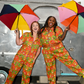 Brownstone Betties Jumpsuit in Pumpkin & Olive