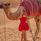 Red in the Desert Dress