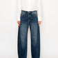 Catalina Relaxed Tapered Dark Wash Barrel Jeans