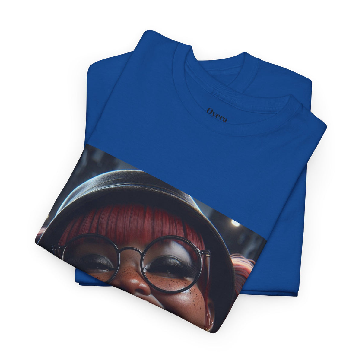 Graphic Tee — Smiling Afro Girl Portrait Shirt