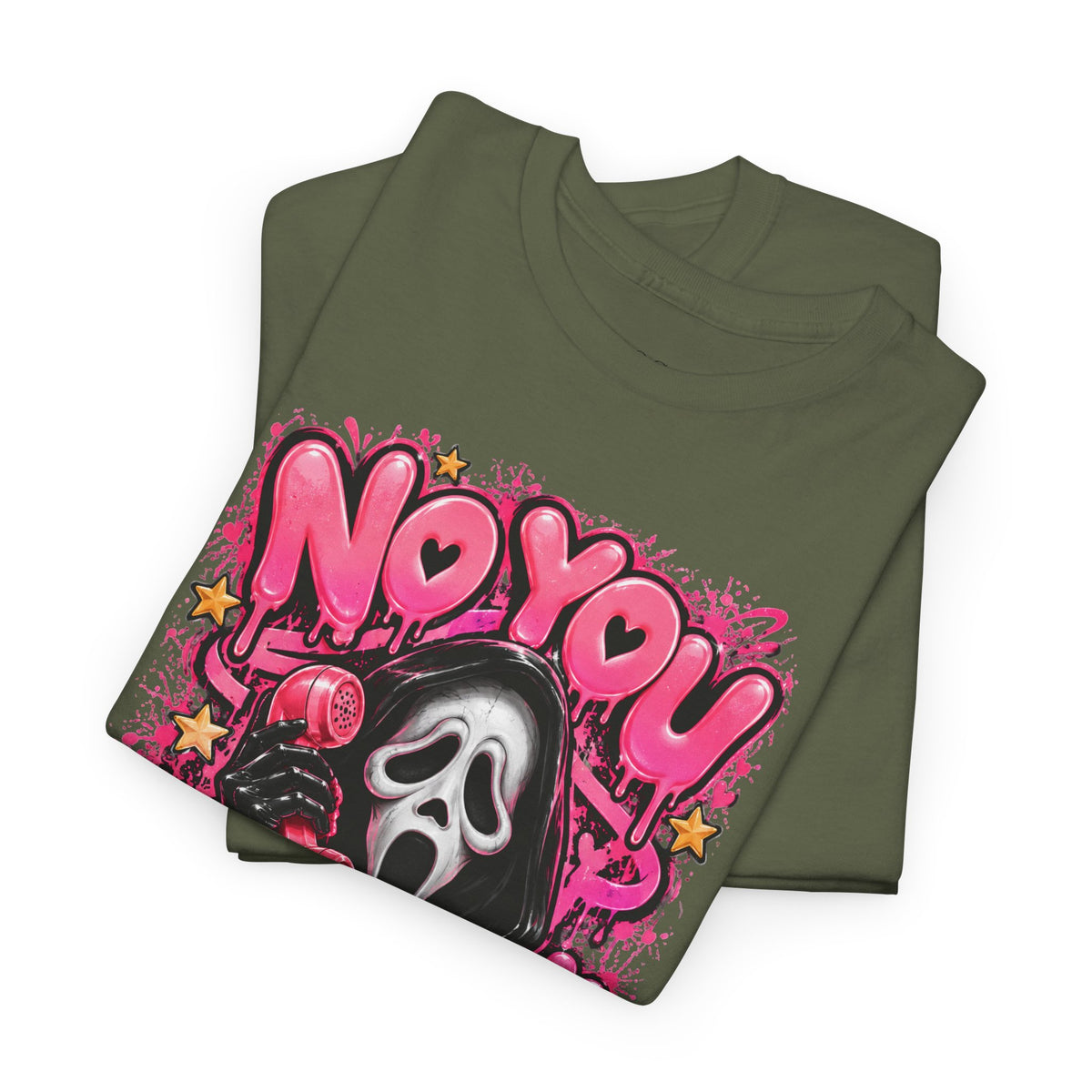 “No You Hang Up” Ghost Face Graphic Tee