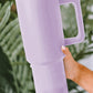 Orchid Petal Frosted Stainless Handle Large Vacuum Cup with Straw 40oz