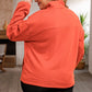 Zip-Up Dropped Shoulder Sweatshirt