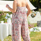 Paisley Print Sleeveless V Neck Jogger Jumpsuit