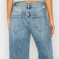 Adjustable Waistband High Rise Baggy Wide Jeans