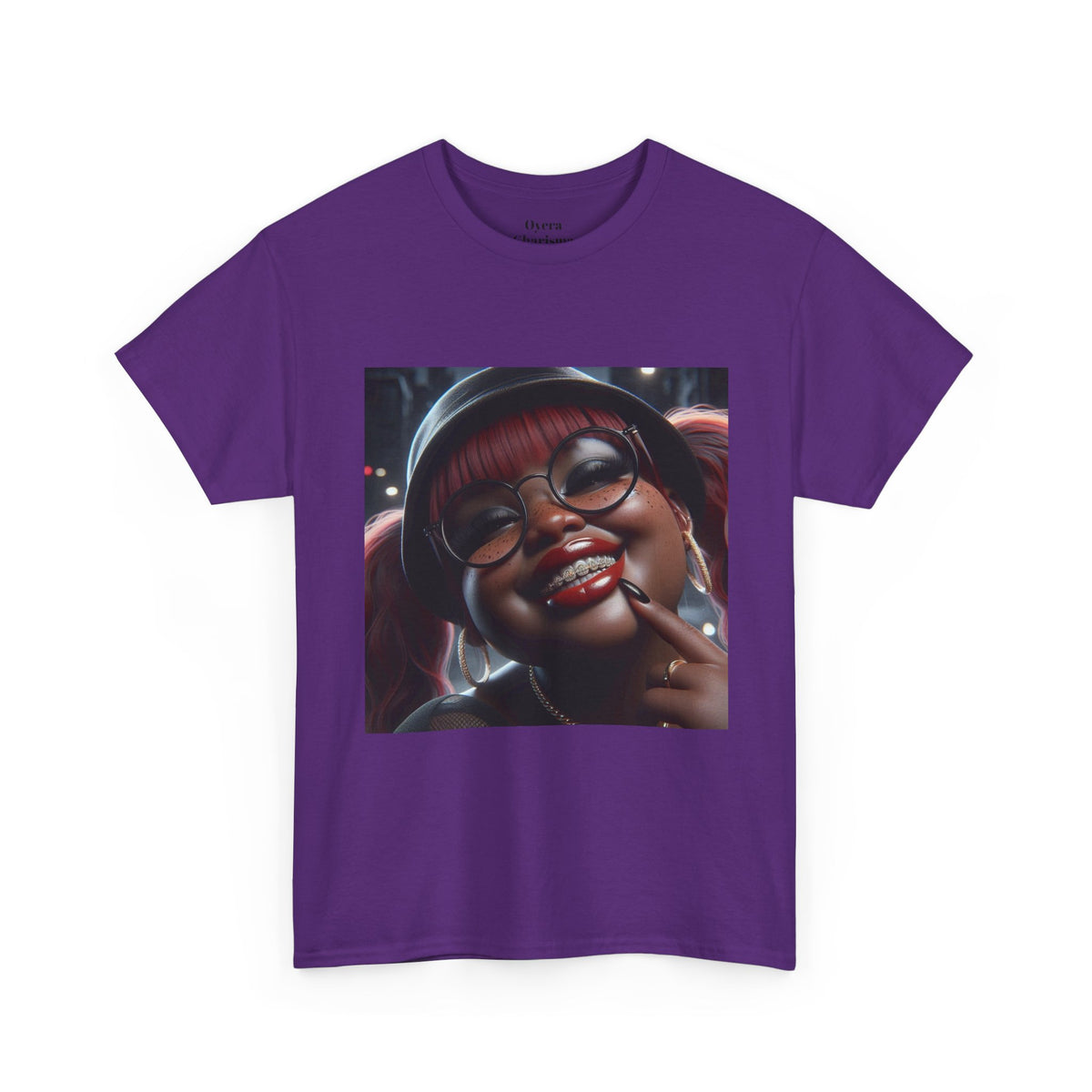 Graphic Tee — Smiling Afro Girl Portrait Shirt