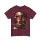 Graphic Tee — Dual-Faced Gothic Rose Portrait