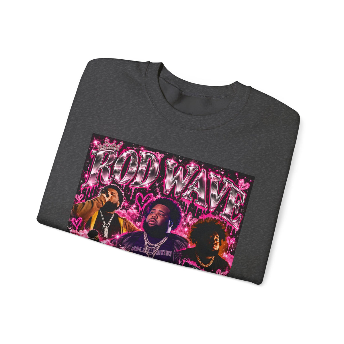 “Rod Wave” Pink Crewneck Sweatshirt