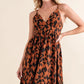 Leopard Print Plunge Maxi Dress