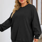 Round Neck Dropped Shoulder Sweatshirt