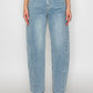 Harlow High Waisted Barrel Jeans Blue