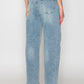 Harlow High Waisted Barrel Jeans Blue