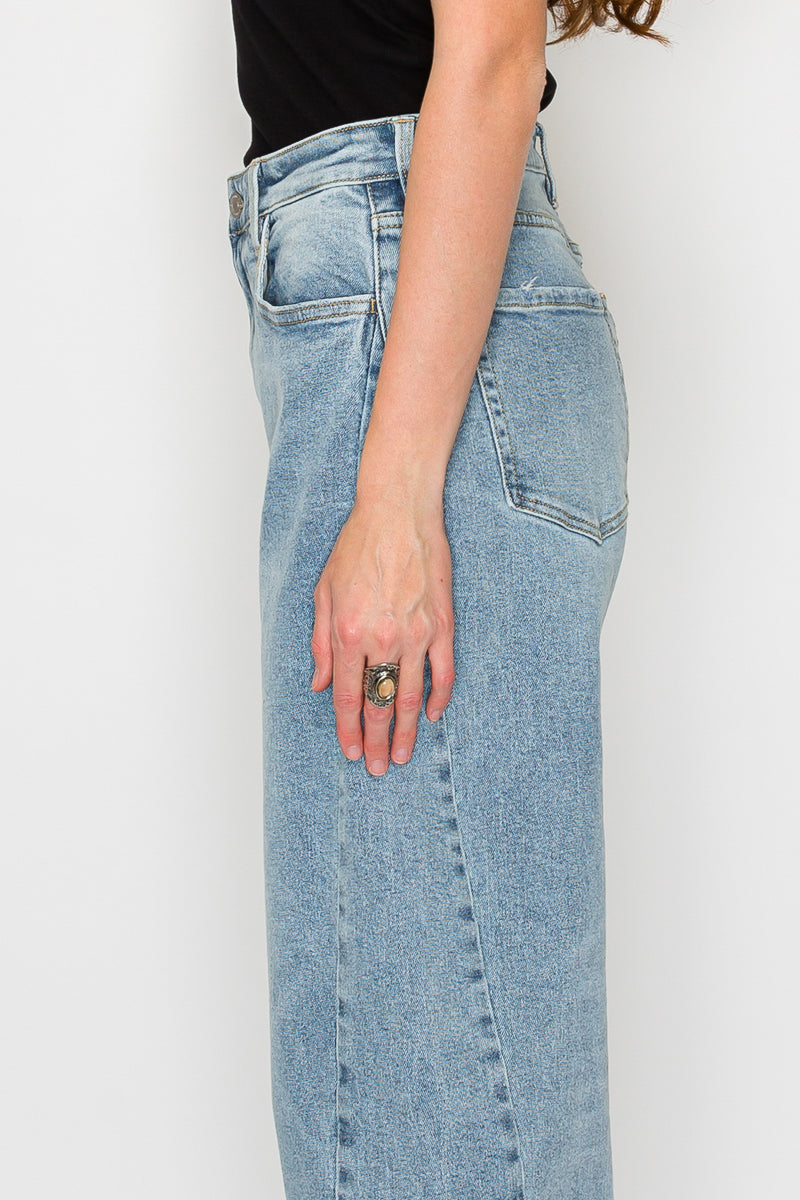 Harlow High Waisted Barrel Jeans Blue
