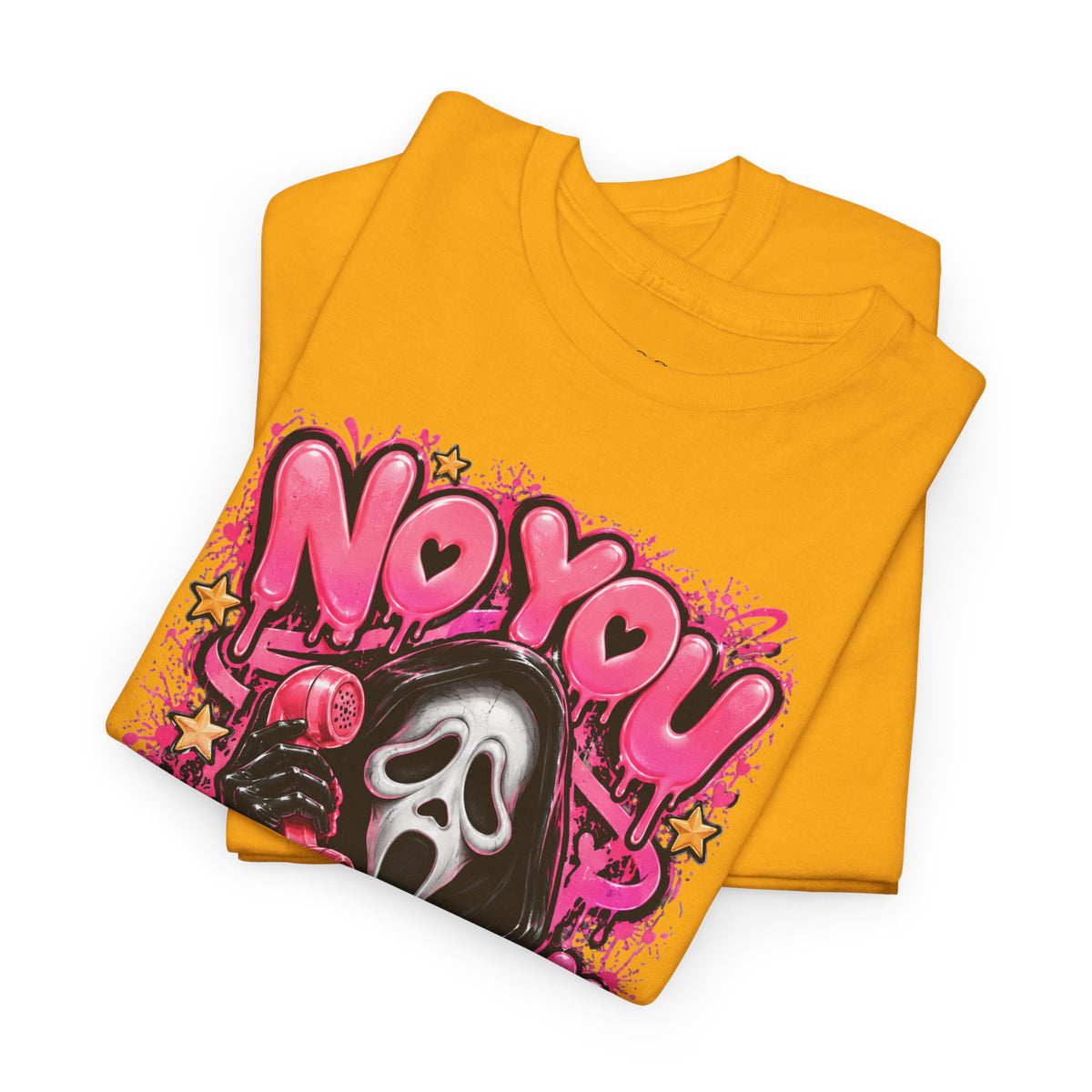 “No You Hang Up” Ghost Face Graphic Tee