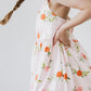Tangerine Ruffle Cross Back Dress