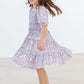 Lovely Lavender Smocked Ruffle Dress