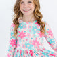 Petal Perfection 3/4 Sleeve Pocket Twirl Dress