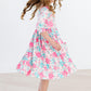Petal Perfection 3/4 Sleeve Pocket Twirl Dress