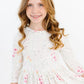 Whimsical Wildflowers 3/4 Sleeve Pocket Twirl Dress