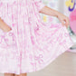 Twinkle Ties 3/4 Sleeve Pocket Twirl Dress