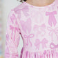 Twinkle Ties 3/4 Sleeve Pocket Twirl Dress