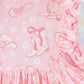 Howdy 3/4 Sleeve Ruffle Twirl Dress