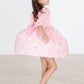Howdy 3/4 Sleeve Ruffle Twirl Dress