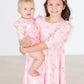 Howdy 3/4 Sleeve Ruffle Twirl Dress