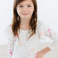 Whimsical Wildflowers L/S Flutter Sleeve Leotard