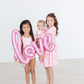 Blushing Bows 3/4 Sleeve Twirl Bodysuit