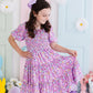 Playful Posy Smocked Ruffle Dress