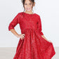 Red Sequin Dress