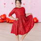 Red Sequin Dress