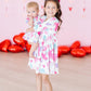 Light Hearted 3/4 Sleeve Twirl Bodysuit