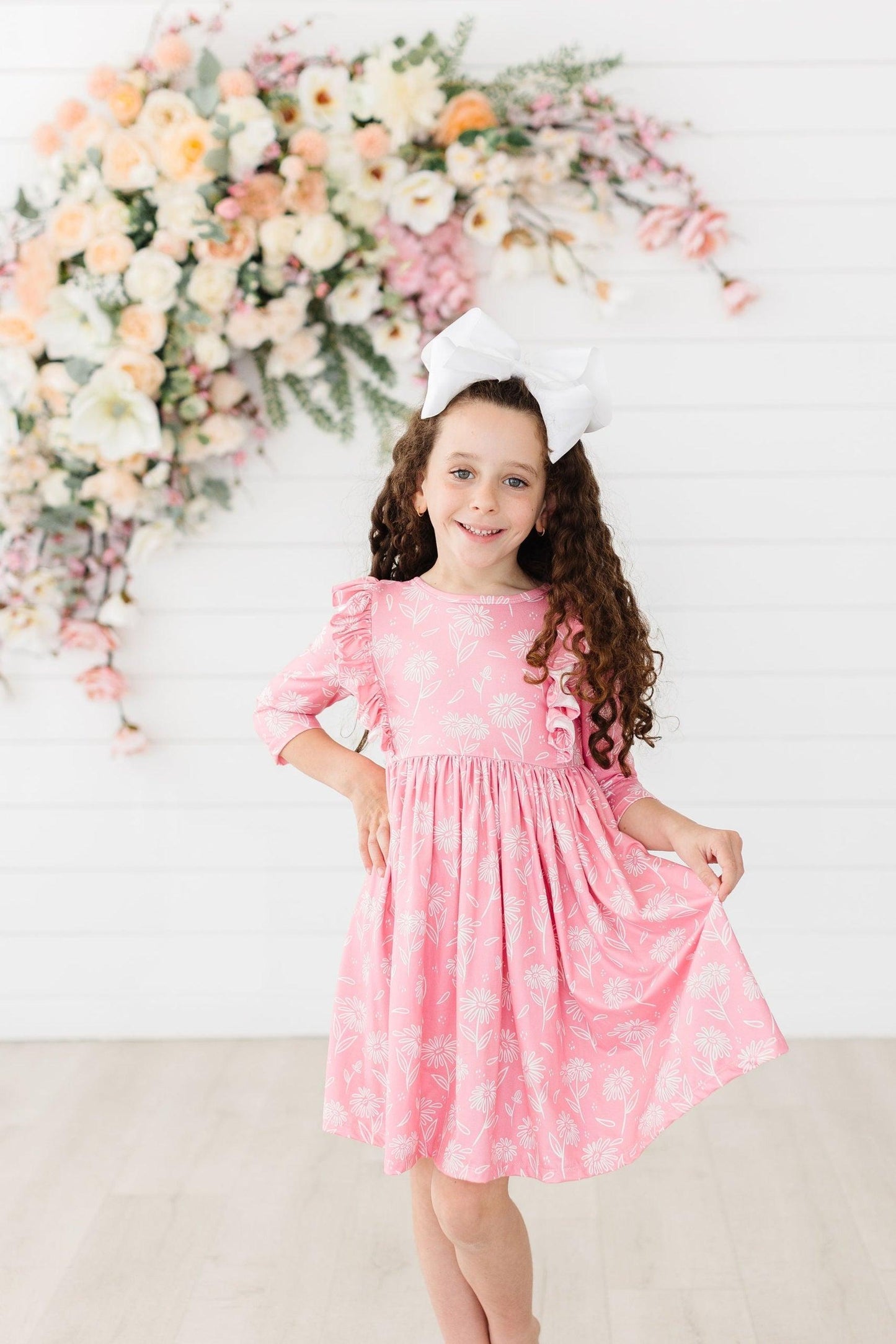 Dahlia Doodles Ruffle Twirl Dress