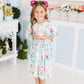 Wonderland 3/4 Sleeve Pocket Twirl Dress